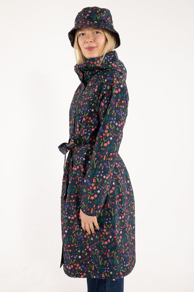 Danefae Regenjas Dames Elisabeth Dark Navy Botanical