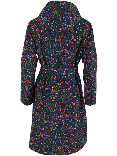 Danefae Regenjas Dames Elisabeth Dark Navy Botanical