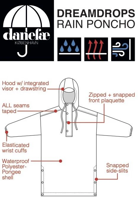 Dane Dream Drops Poncho Details