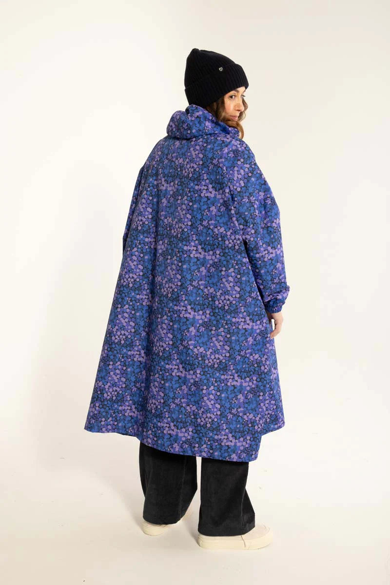 Danedream Drops Poncho  Dark Navy Berrygood achter1