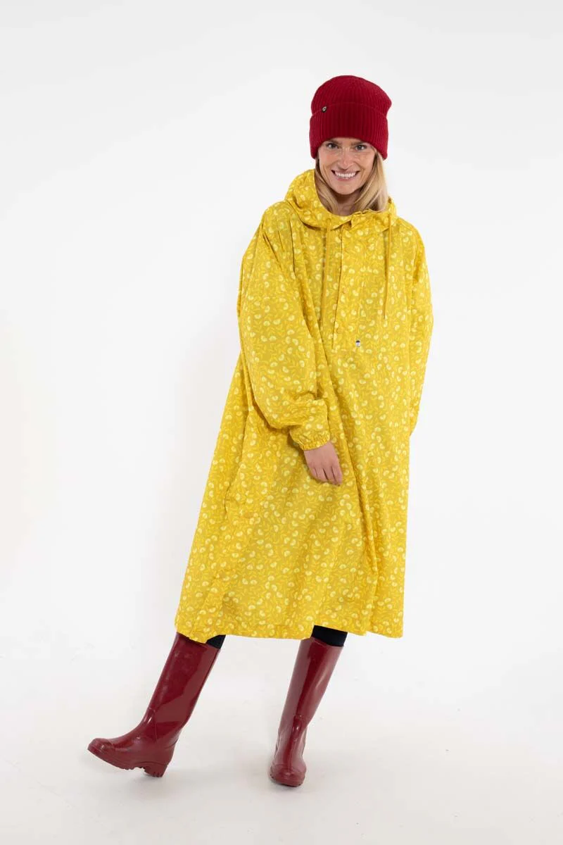 Danedream Drops Poncho Dark Yellow Fleuri2