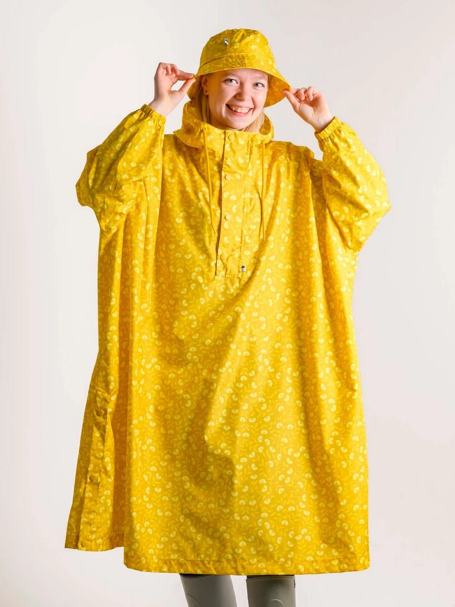  Danedream Drops Poncho Dark Yellow voorzijde