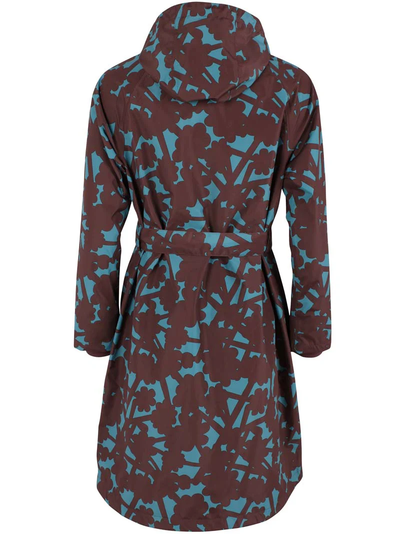 Danefæ Danelisabeth regentrenchcoat Blue Grey Bramble back