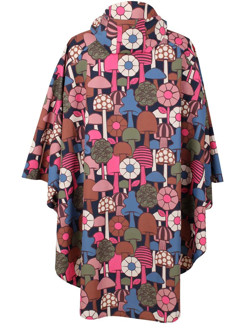 Danefae Danebodil Rainponcho Navy Mykologi back
