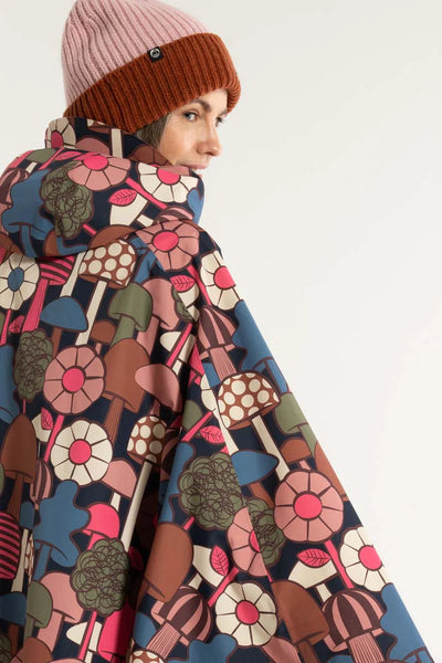 Danefae Danebodil Rainponcho Navy Mykologi detail1