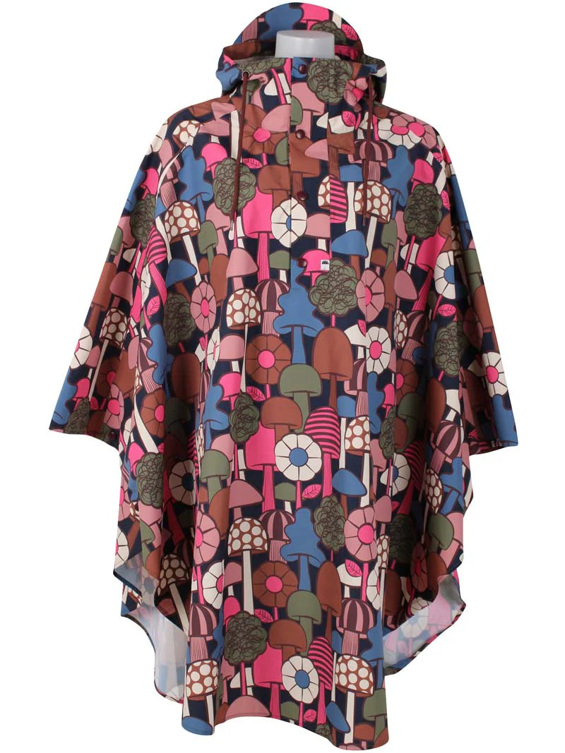 Danefae Danebodil Rainponcho Navy Mykologi front
