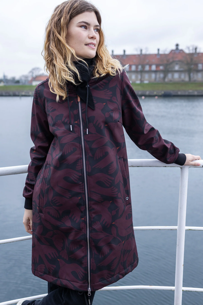 Danefae Danekarla Softshell Black/Dark Wine Birdie 