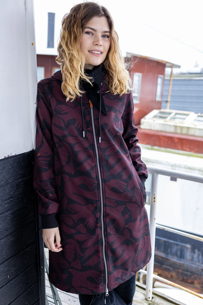 Danefae Danekarla Softshell Black/Dark Wine Birdie up