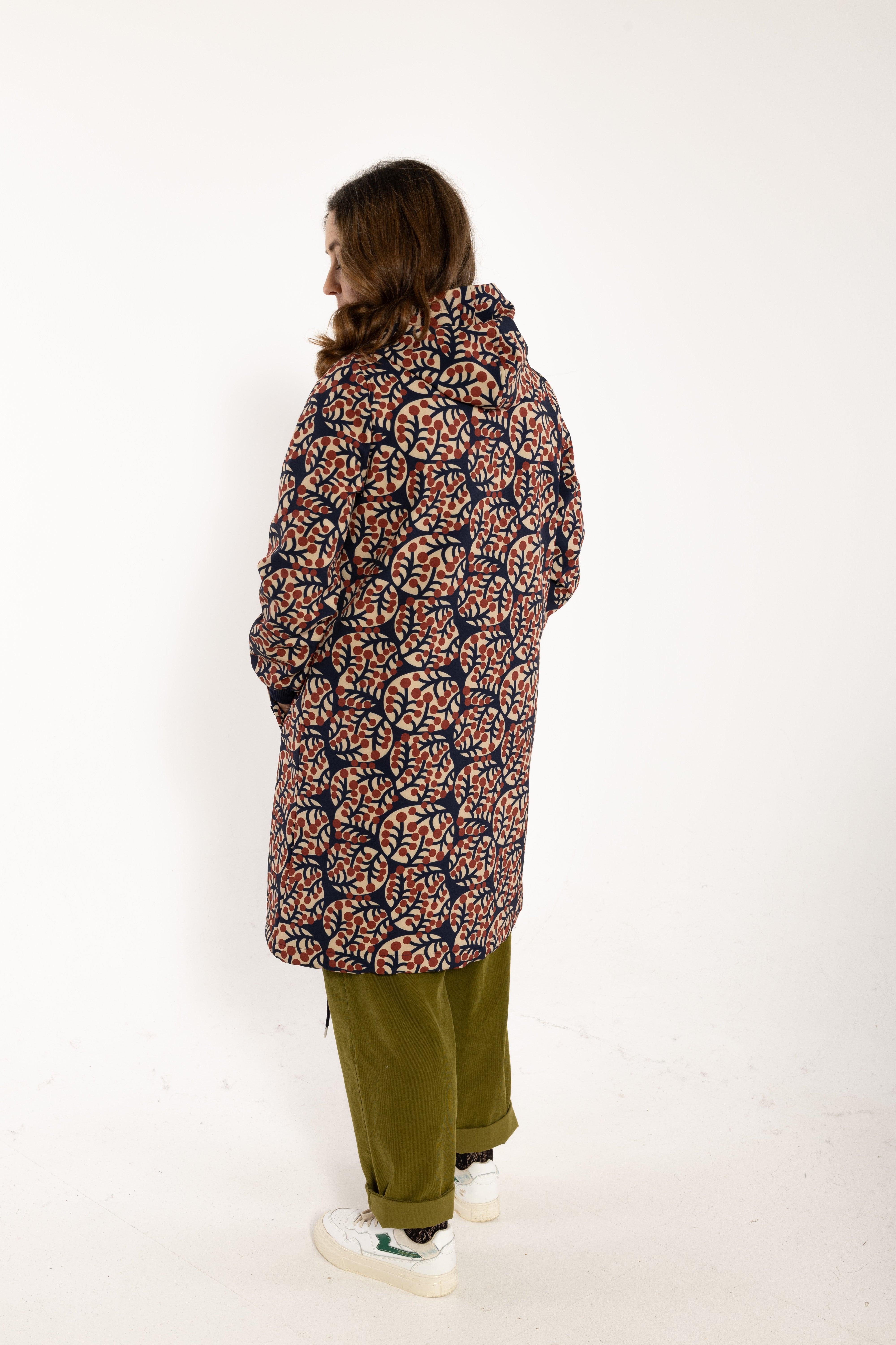 Danefae Danekarla Softshell Navy Macro Micro achter