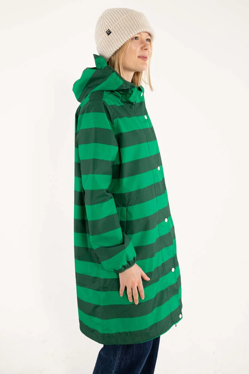 Danefae Edith Regenjas Dames Stripe zijkant