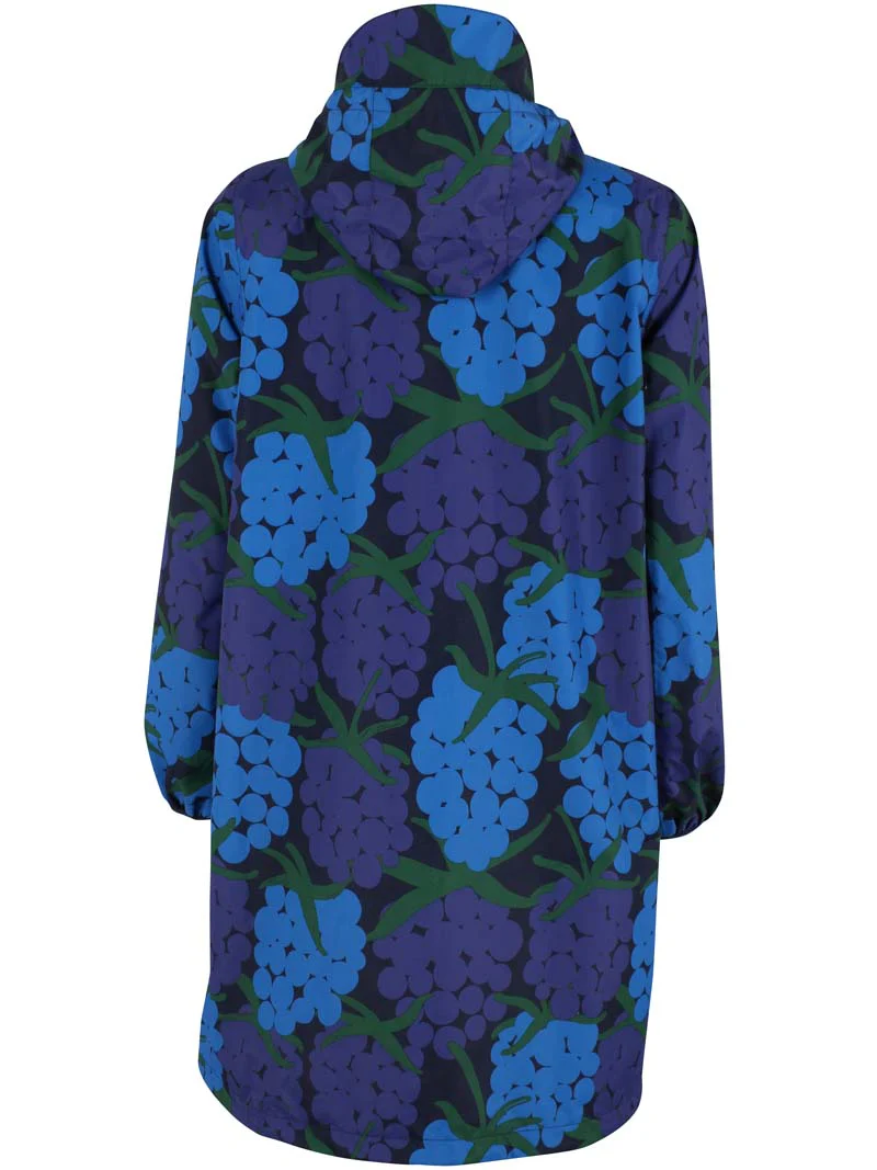 Danefae Edith Regenjas Dark Navy Maxiberry back