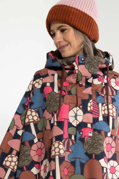 Danefae Danebodil Rainponcho Dark Navy Mykologi