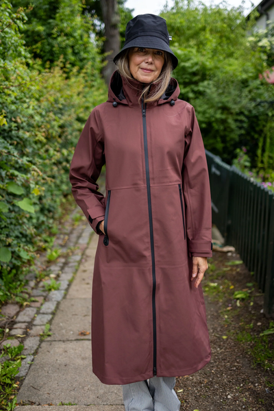 Danefae Premium Regenjas Dames Dogwalker Bordeaux voor
