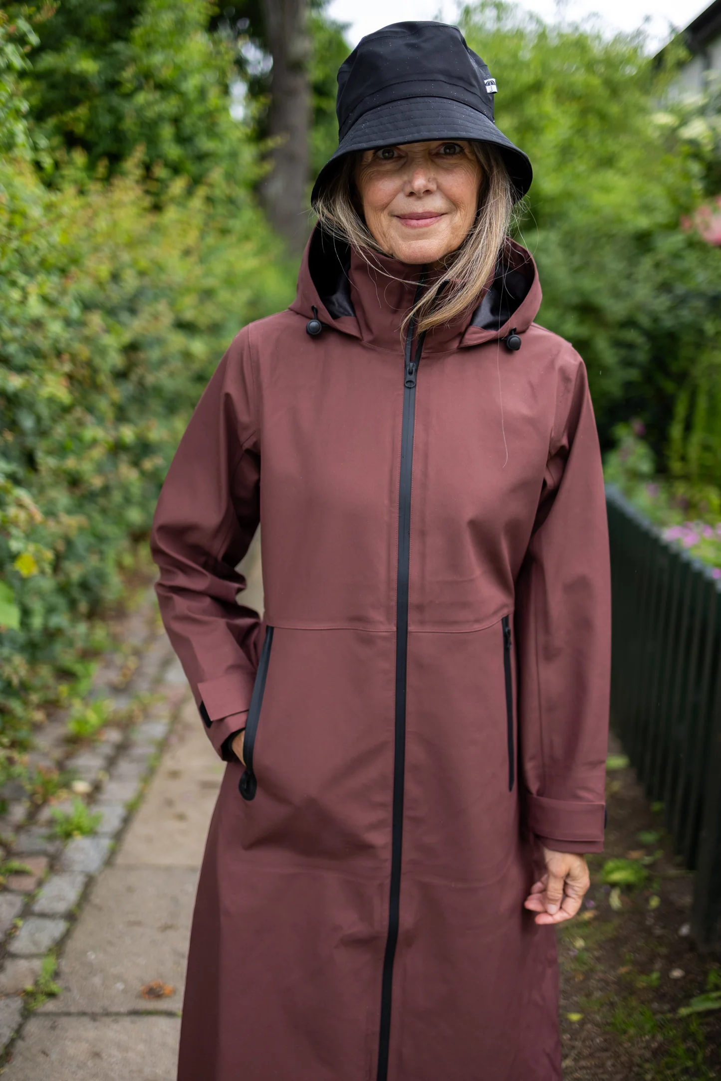 Danefae Premium Regenjas Dames Dogwalker Dark Merlot