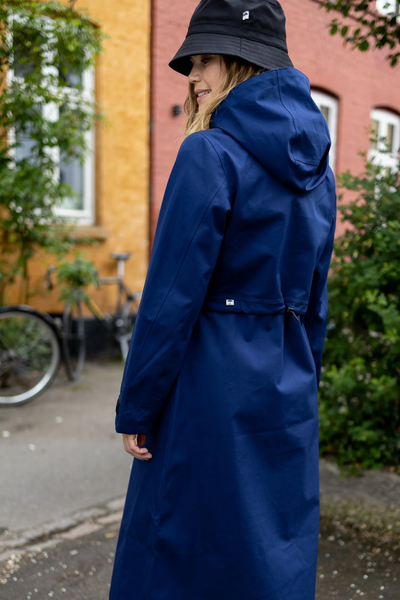 Danefae Premium Regenjas Dames Dogwalker Dark Navy achter