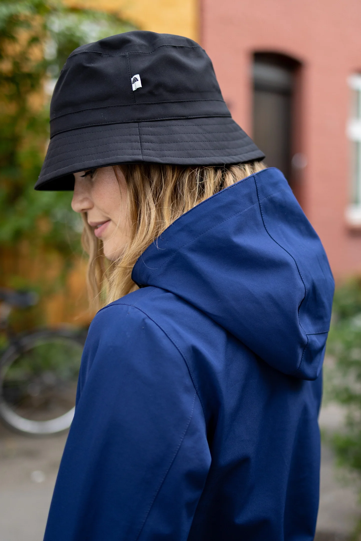 Danefae Premium Regenjas Dames Dogwalker Dark Navy detail