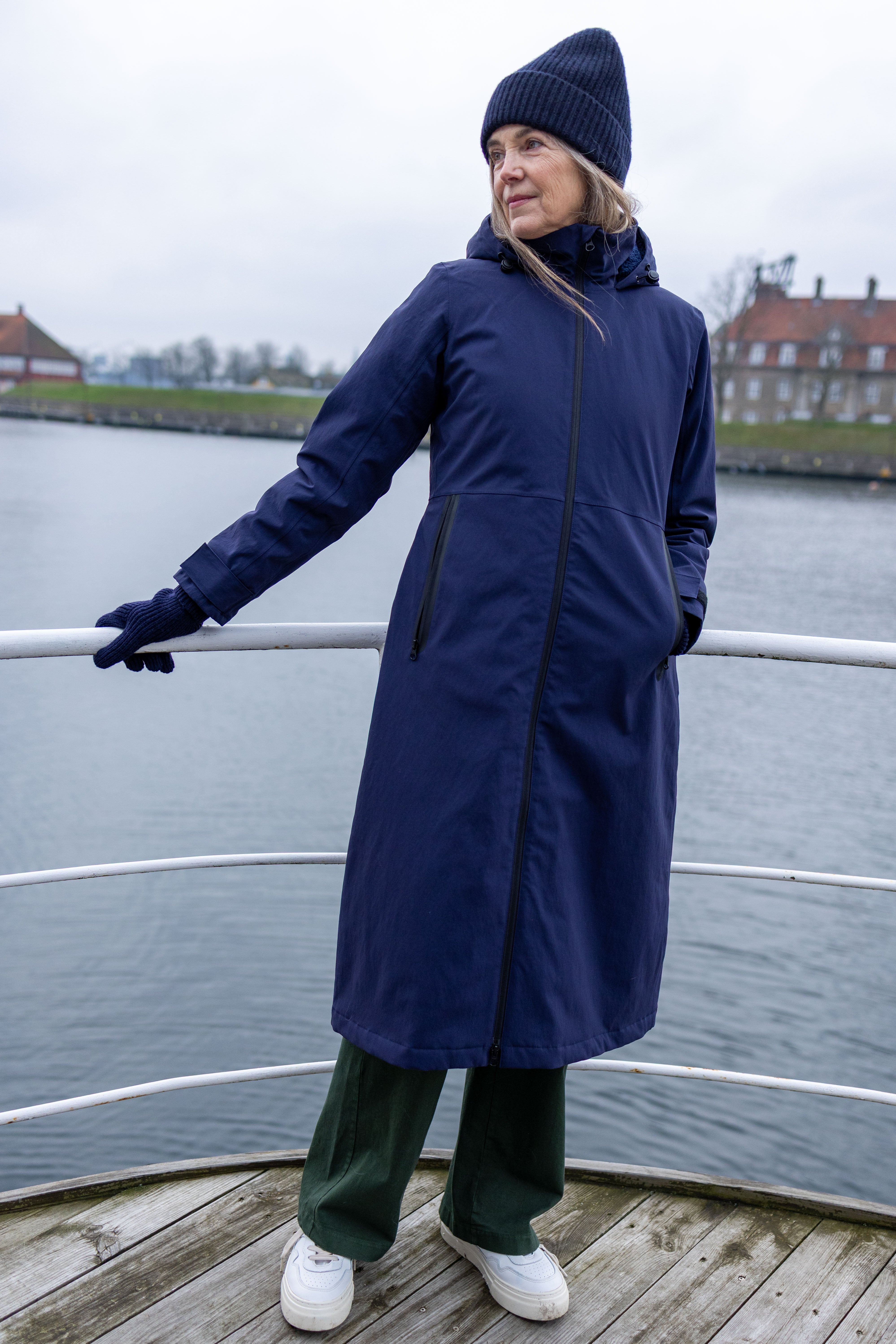 Danefae Premium Winter Regenjas Dames Danesandur Dark Navy sfeer