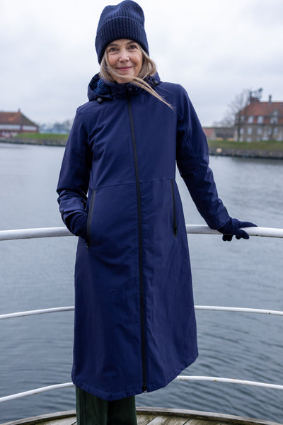Danefae Premium Winter Regenjas Dames Danesandur Dark Navy voorzijde