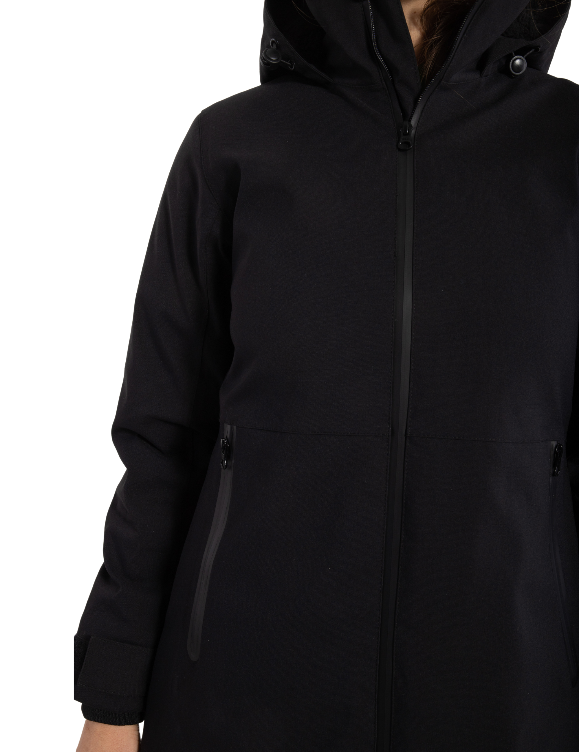 Danefae Premium Winter Regenjas Dames Danesandur Zwart detail