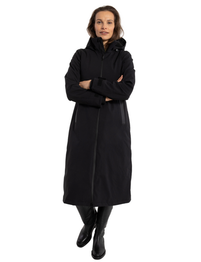Danefae Premium Winter Regenjas Dames Danesandur Zwart voorzijde