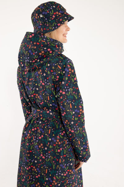 Danefae Regenjas Dames Elisabeth Botanical achterkant close