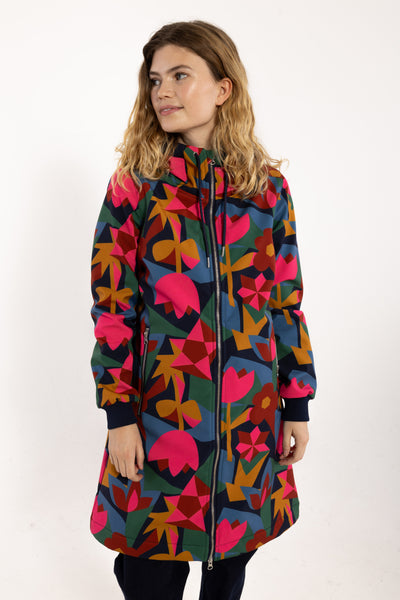 Danefae Softshell Regenjas Danejane  Cherry Geofleur 