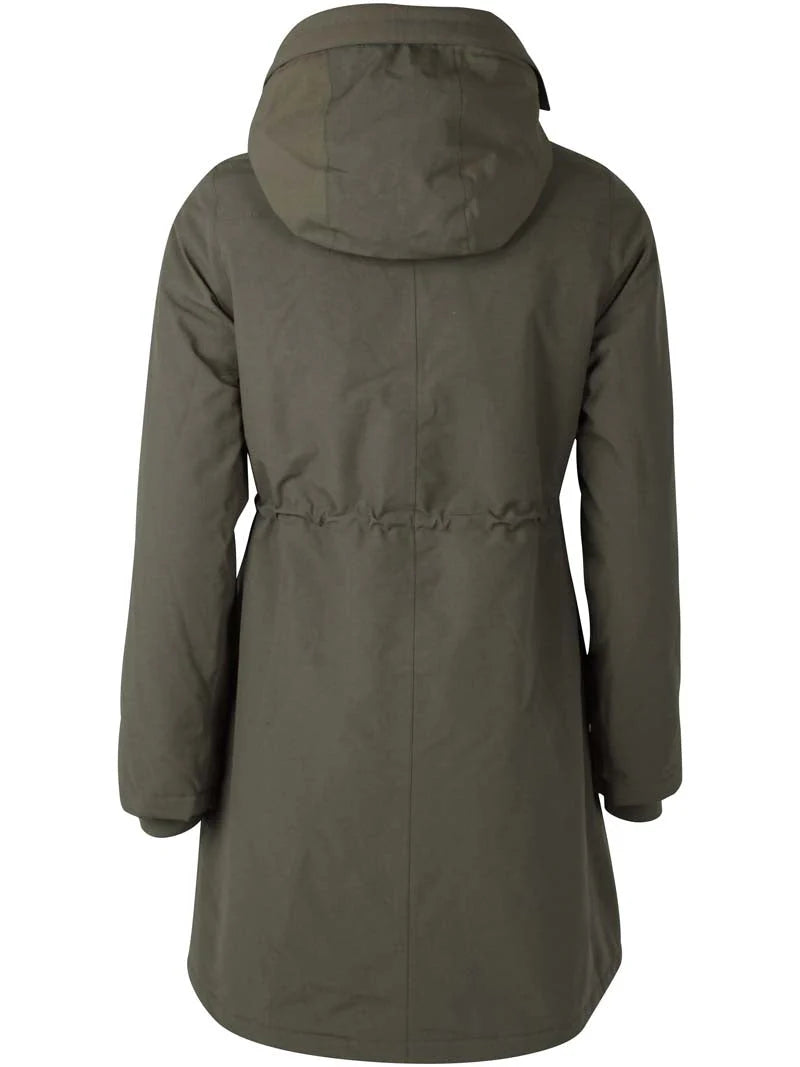 Danefae Winter Regenparka Dames Danenora Dark Amy back