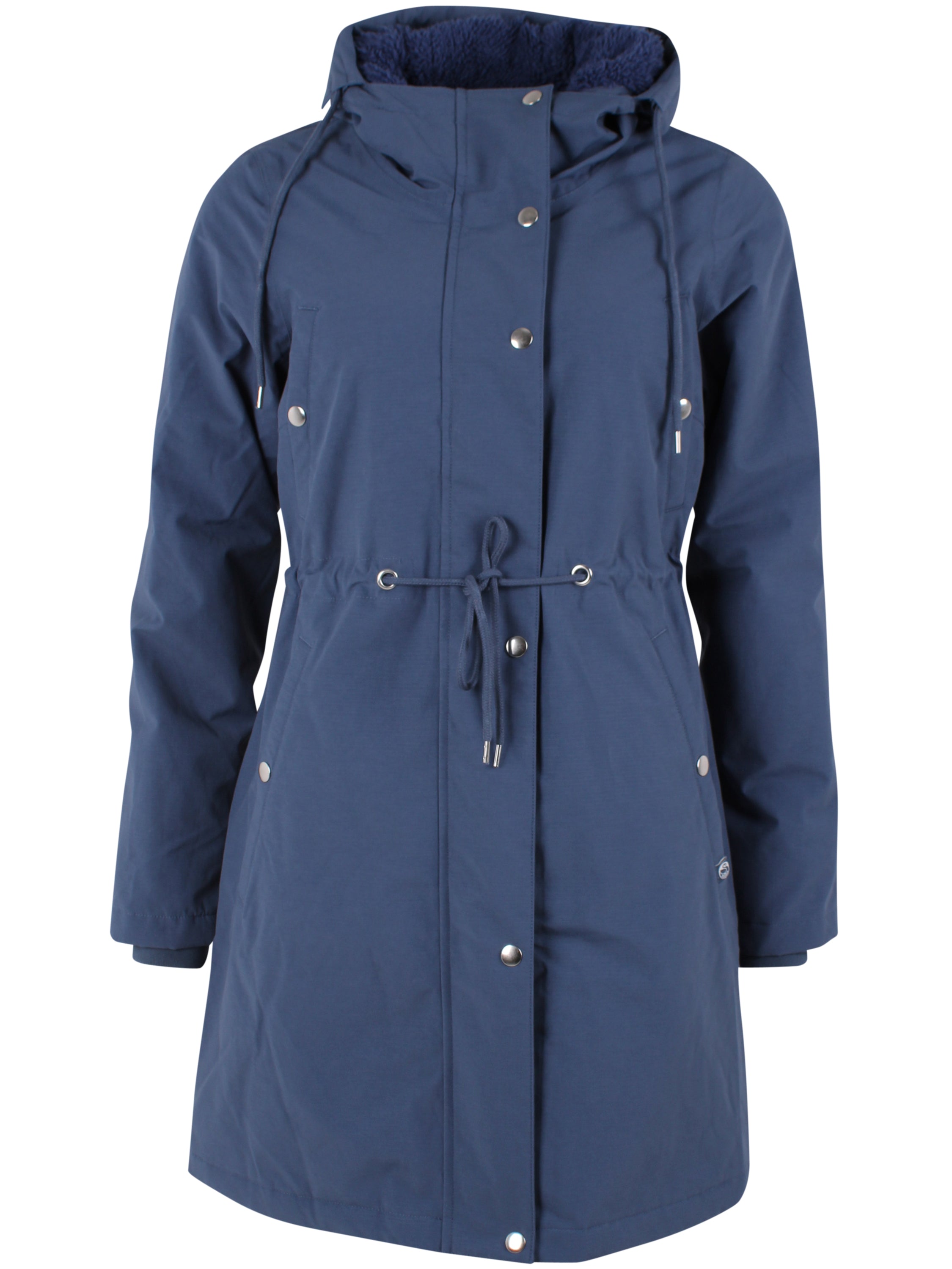 Danefae Winter Regenparka Dames Danenora Dark Grey Blue front