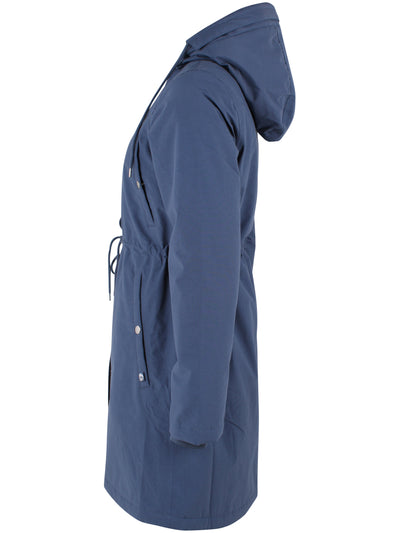Danefae Winter Regenparka Dames Danenora Dark Grey Blue side