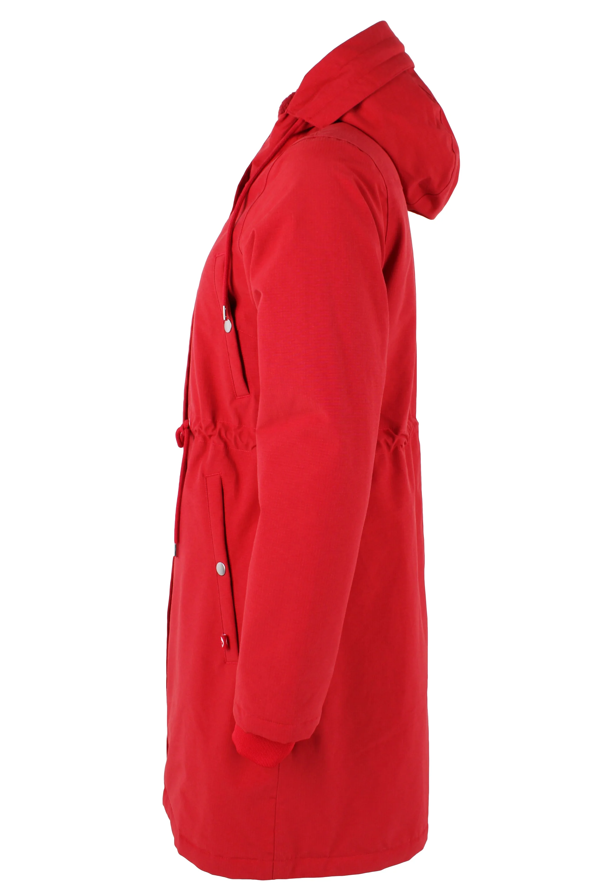 Danefae Winter Regenparka Dames Danenora Dark Red model side
