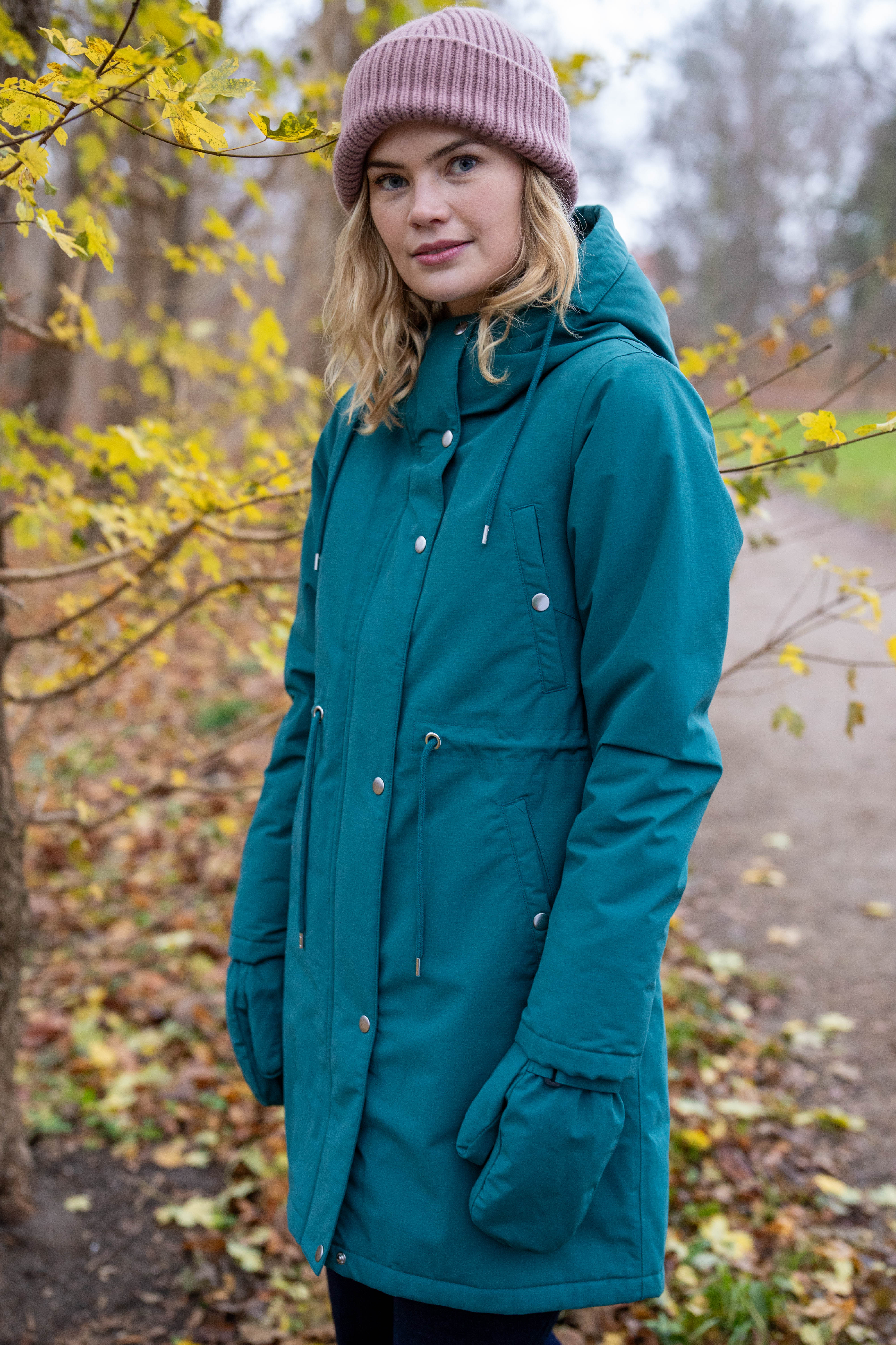 Danefae Winter Regenparka Dames Danenora Dark Slate1