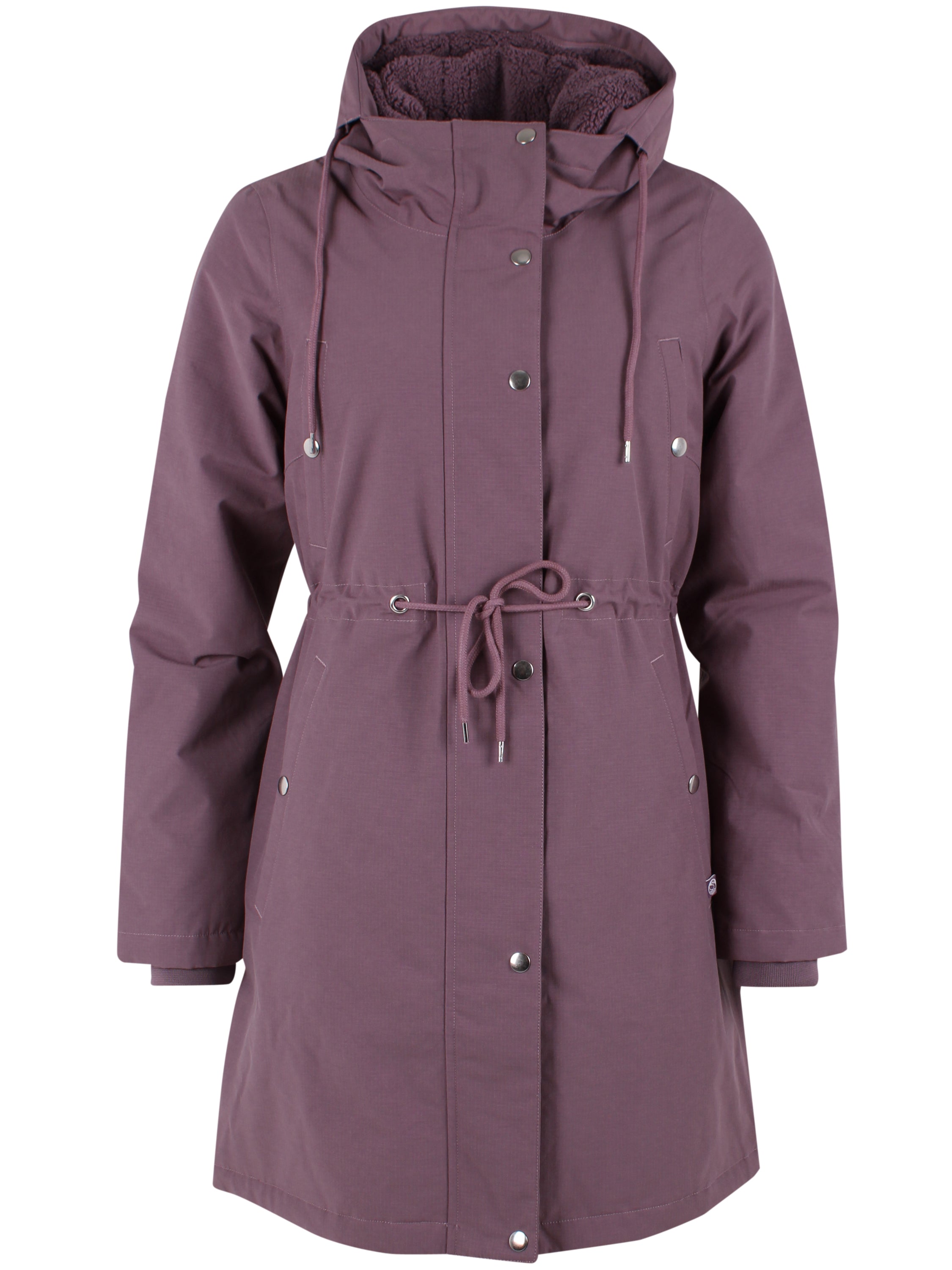 Danefae Winter Regenparka Dames Danenora Grey Plum front