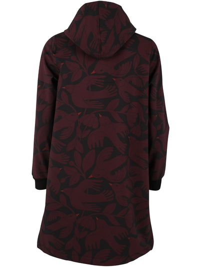 Danekarla Softshell Black/Dark Wine Birdie back
