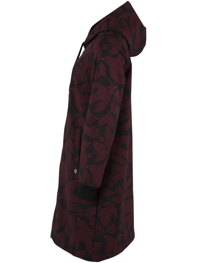 Danekarla Softshell Black/Dark Wine Birdie side