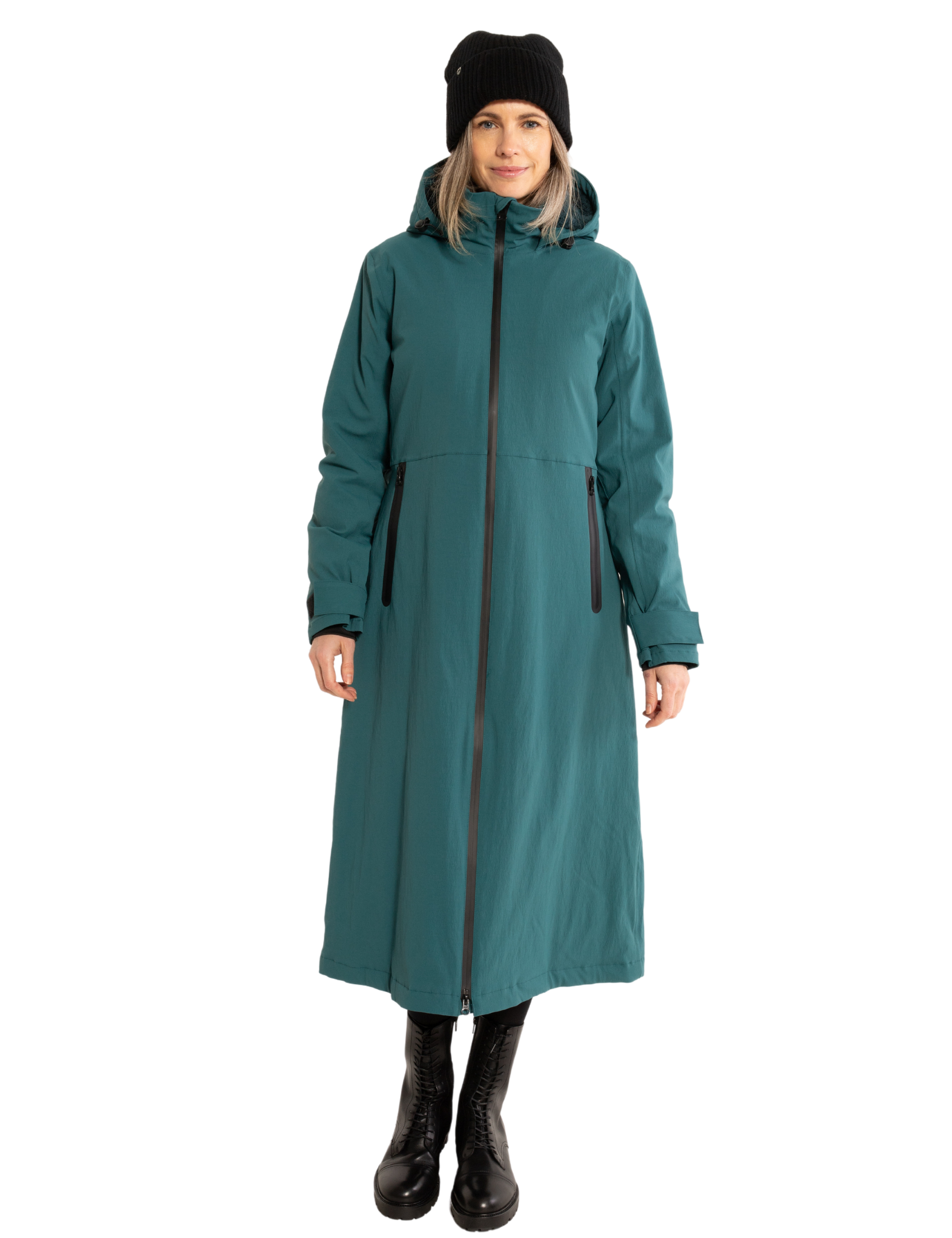 Danefae Premium Winterregenmantel Damen Danesandur Schwarz 