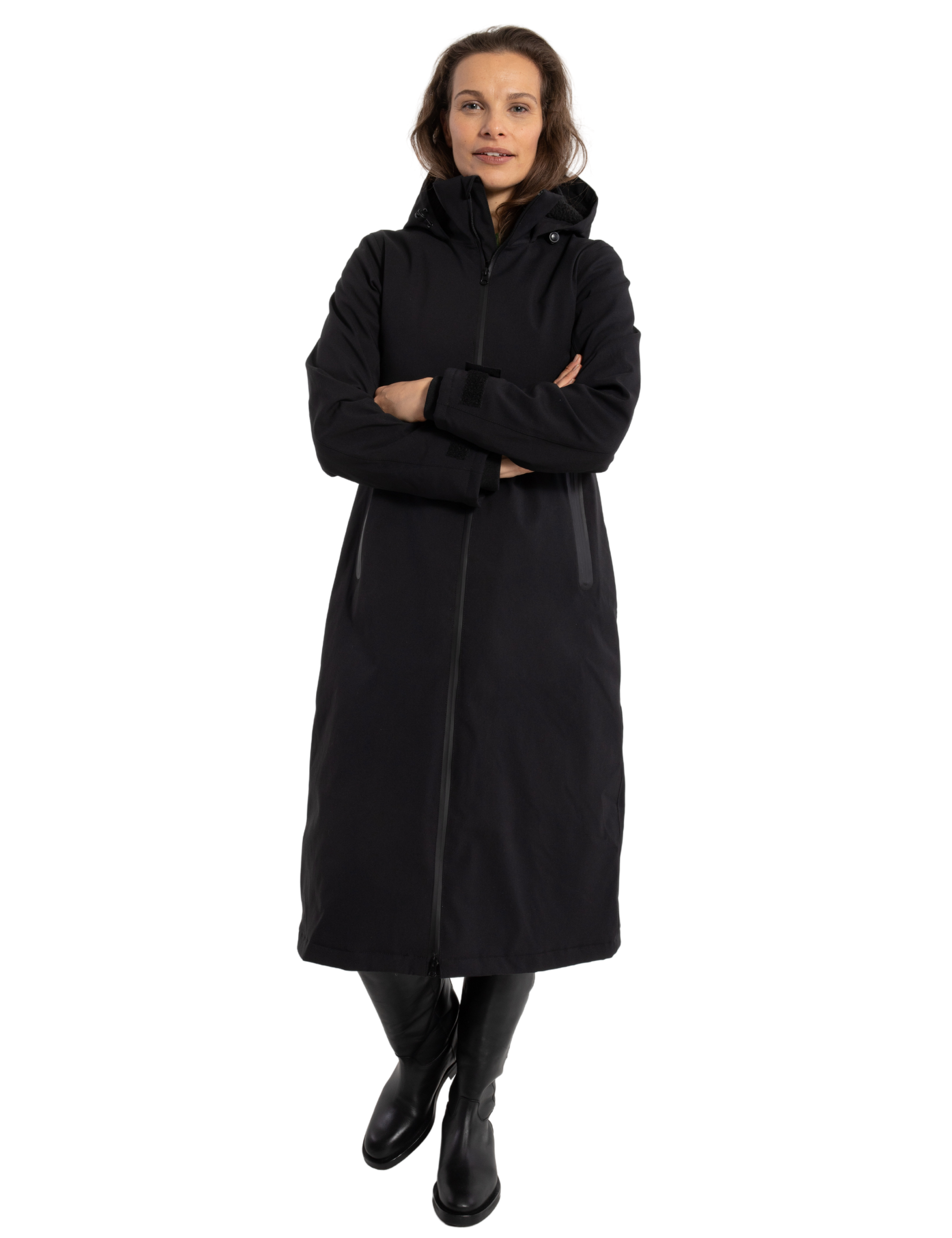 Danefae Premium Winterregenmantel Damen Danesandur Schwarz 