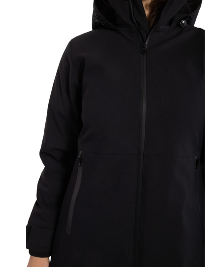 Danefae Premium Winterregenmantel Damen Danesandur Schwarz 