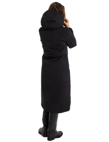 Danefae Premium Winterregenmantel Damen Danesandur Schwarz 