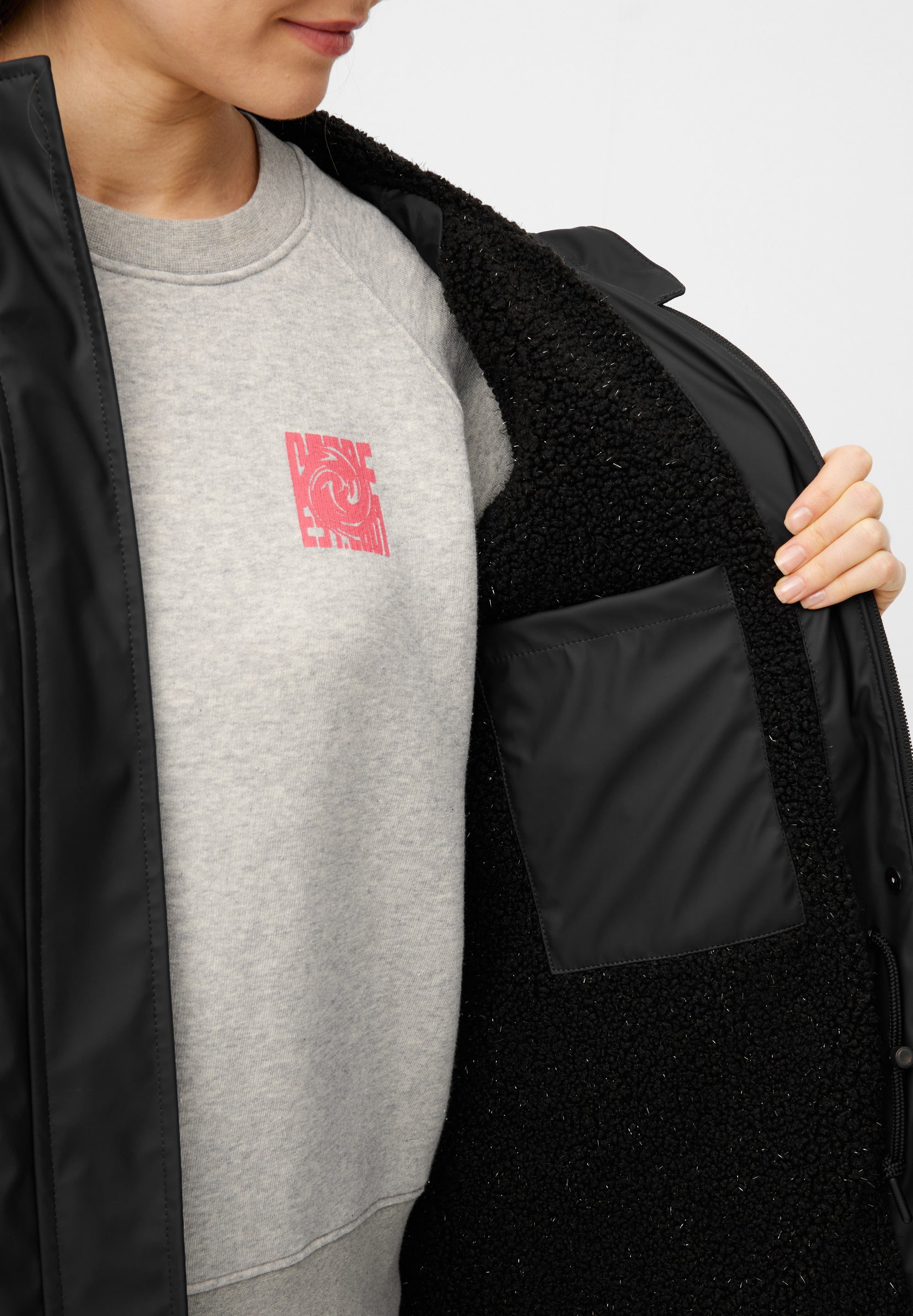 Derbe Friese Tidaholm Glitter jet black/ glitter binnenkant