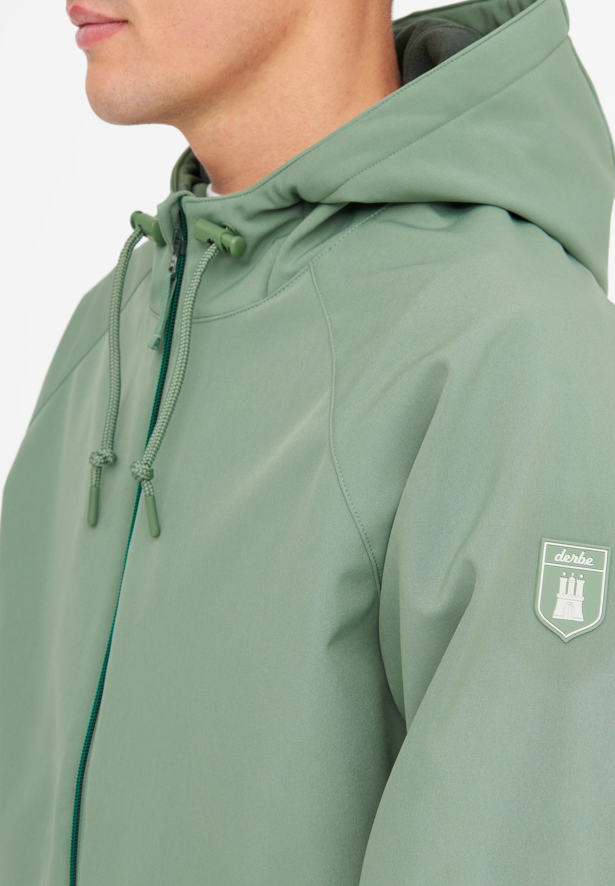 Derbe Helgoby Hedge Green/Deep Forest detail