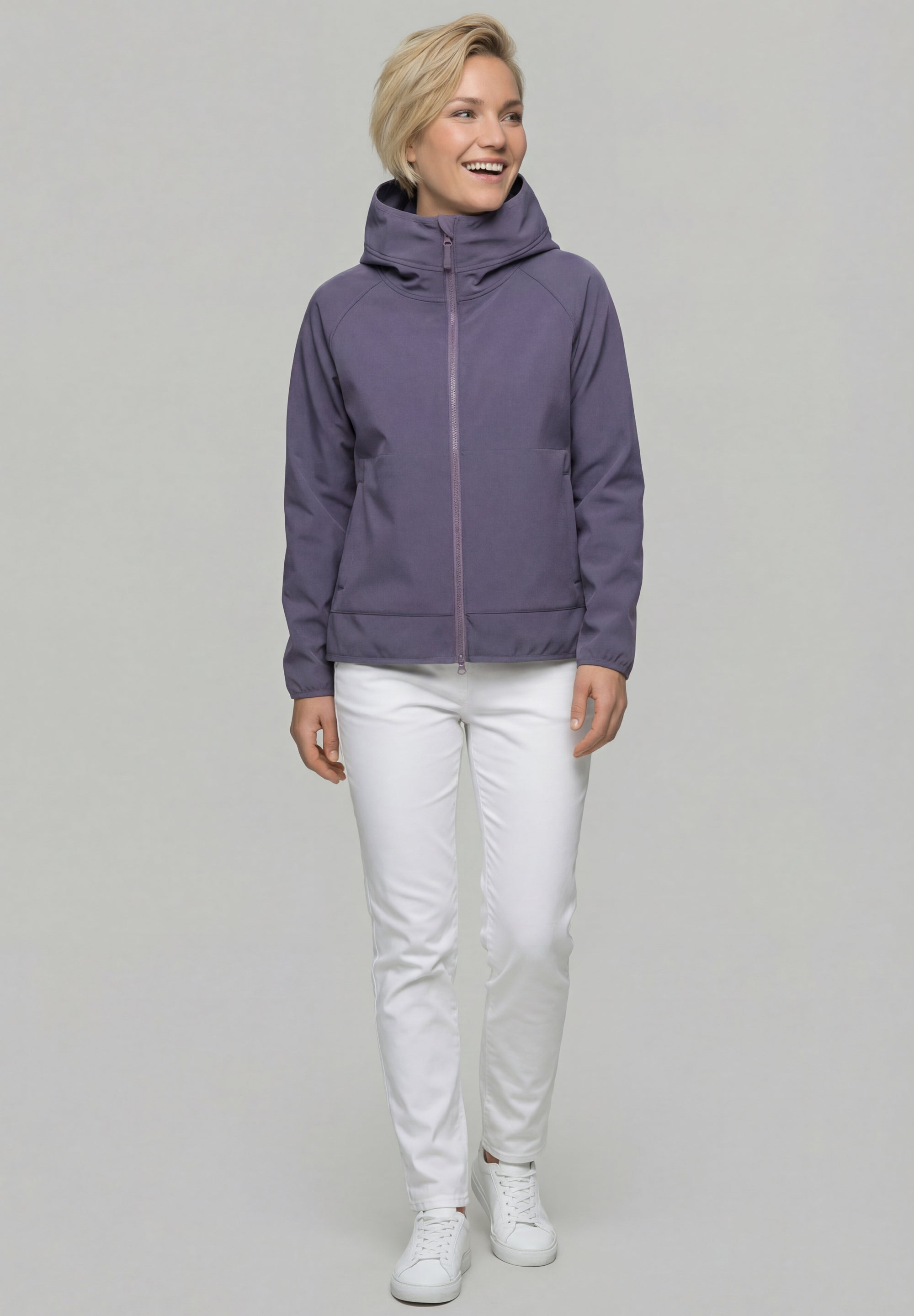 Derbe Peutby Purple Sage/ Lila grey model