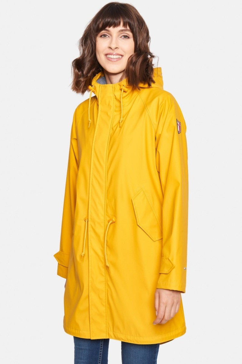 Derbe Regenjas Dames Traveby Friese Fisher Geel voor