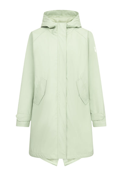 Derbe Regenjas Dames Fog Green Friese Derbe Regenjas Dames Traveby Friese Island Fog Green  front