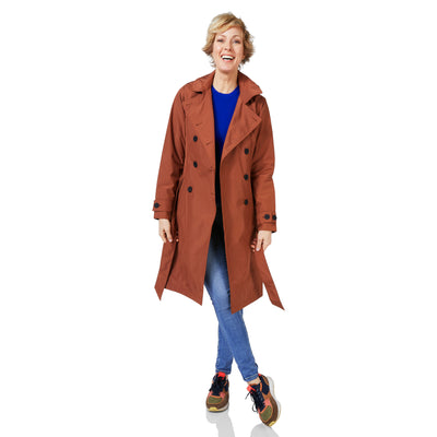 Happy Rainy Days Trenchcoat Geneve Kangaroo Rust