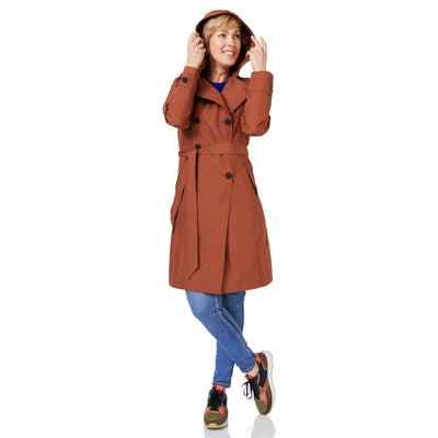 Happy Rainy Days Trenchcoat Geneve Kangaroo Rust
