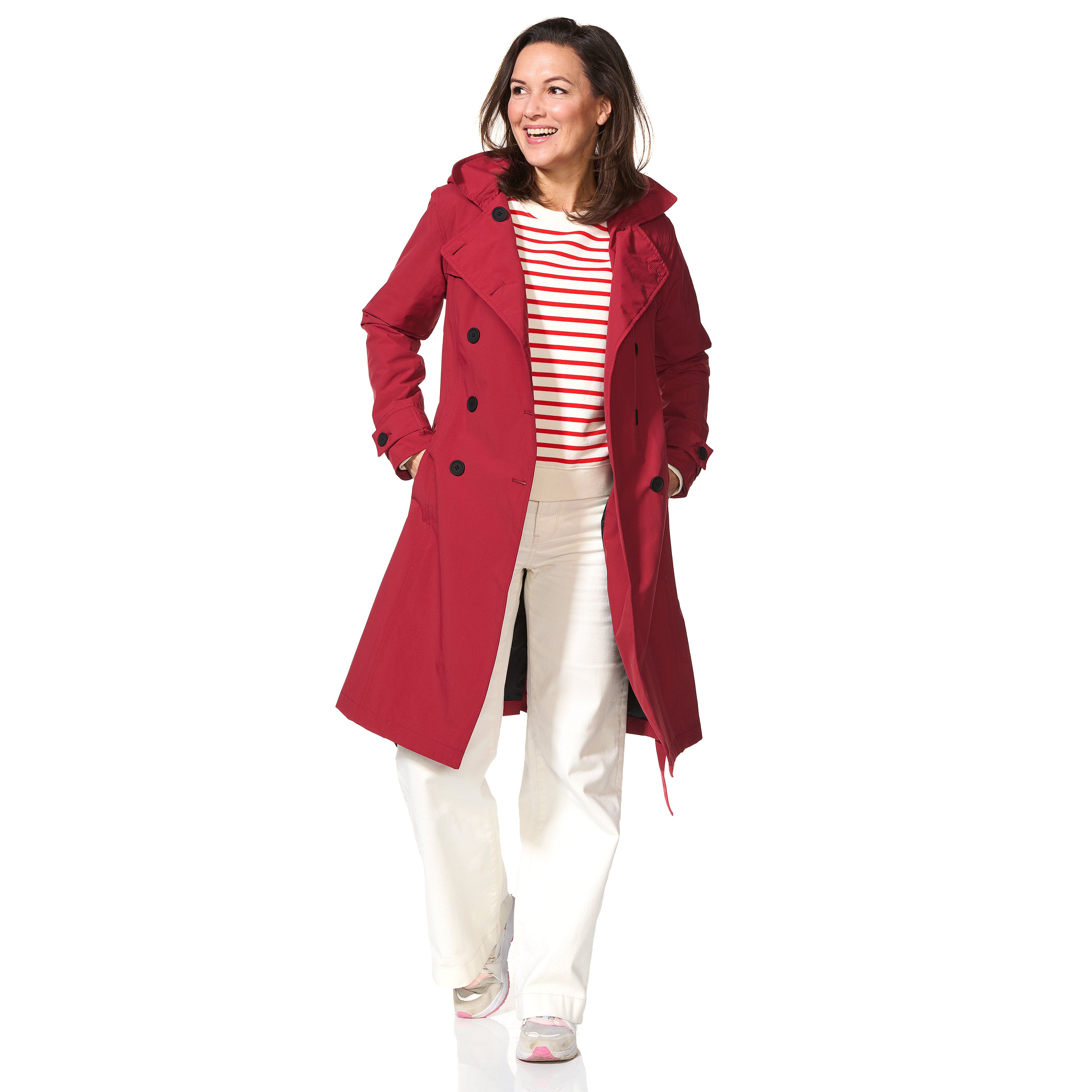 Happy Rainy Days Trenchcoat Geneve Donkerrood