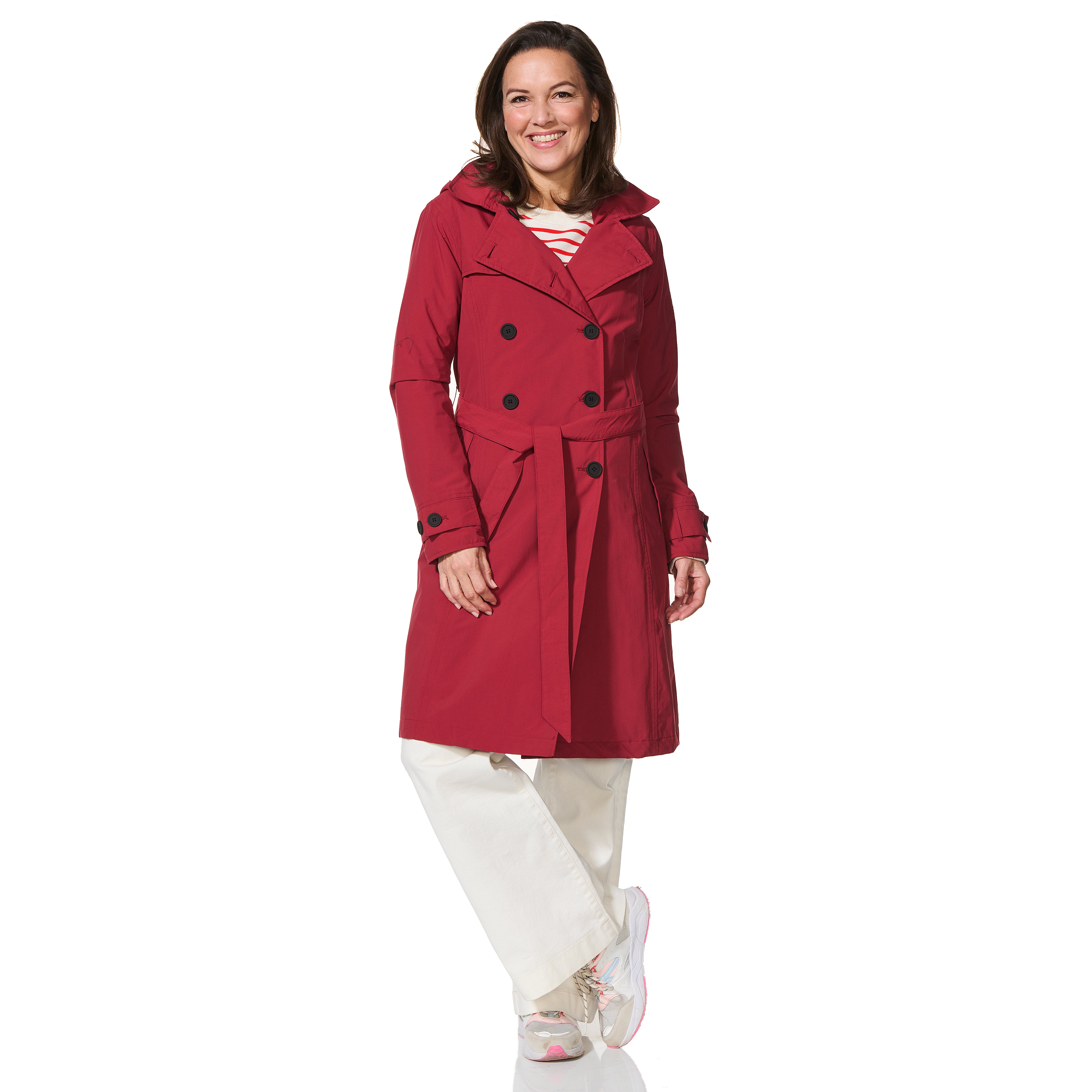 Happy Rainy Days Trenchcoat Geneve Donkerrood