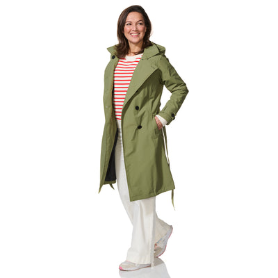 Happy Rainy Days Trenchcoat Genf Moosgrün 
