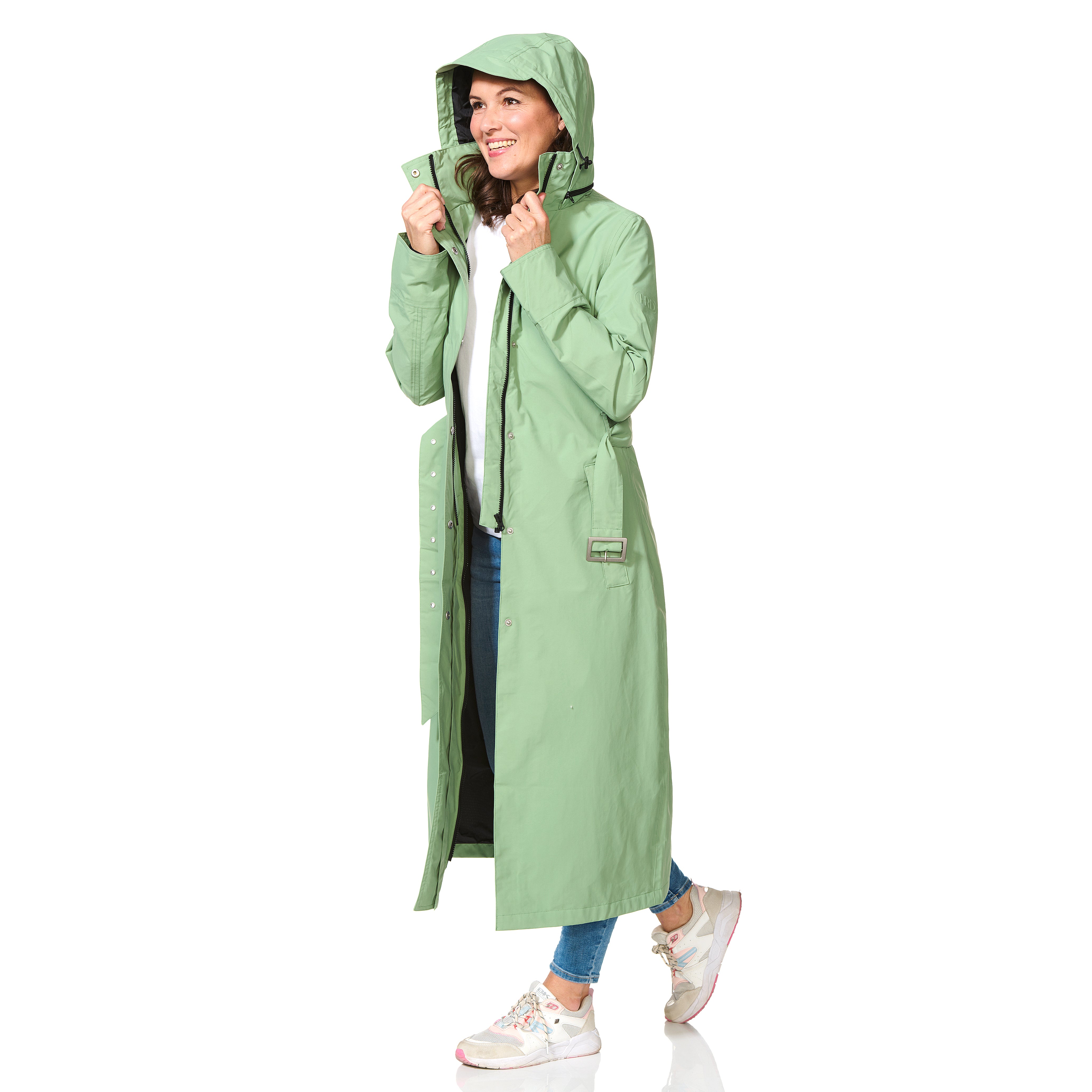 Happy Rainy Days Extra Long Raincoat Montreal Frost Mint