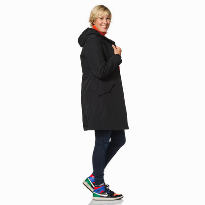 Happy Rainy Days Winter Jacket Women Orlando Black